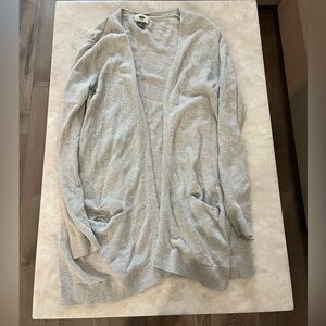 Old Navy size large midi grey cardigan with pockets